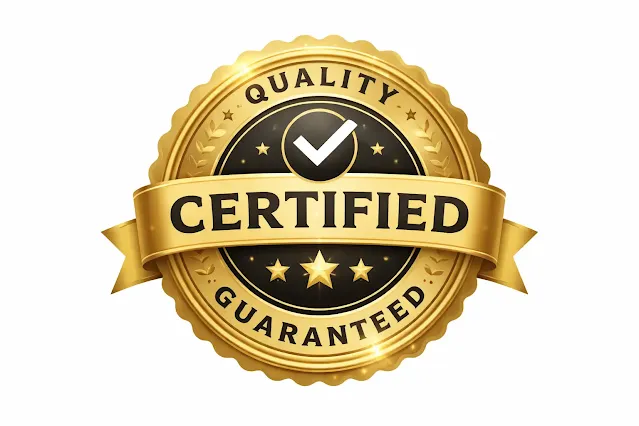 Label de confiance et certification pour experts en locks Badge doré de certification symbolisant un label de confiance et la validation d’un expert en locks.